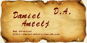 Daniel Antelj vizit kartica